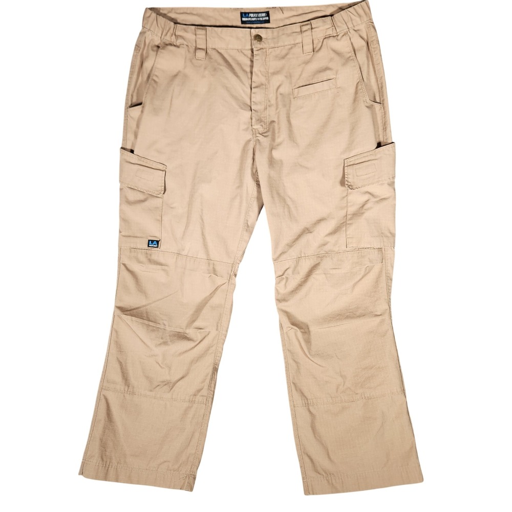 LA Police Gear Urban Ops Pants Mens 40x32 Khaki Excellent Ripstop Cargo Tactical
